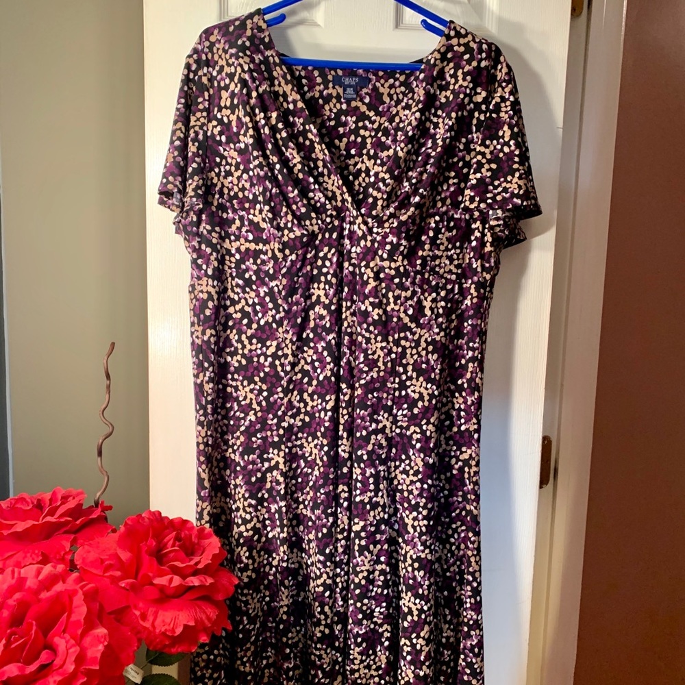 Fun and Comfortable Purple Print Dress Size 16W
